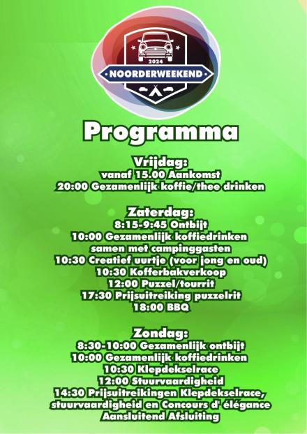 Programma Noorderweekend 2024