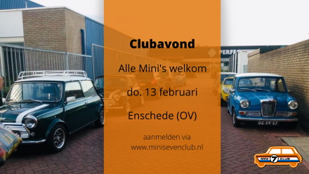 uitnodiging clubavond Enschede