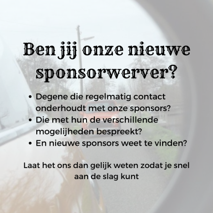 vacature sponsorwerver